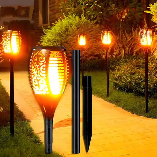 Emporium Home™ - LED Outdoor Solar Torch Lights Waterproof (1 + 1 free)